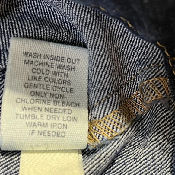 MUDD Vest Juniors Dark/Medium Wash Denim Distressed Size Medium Western Boho - Picture 7 of 10